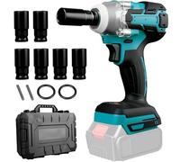 WUDLEP Cordless Impact Wrench 1/2 inch Compatible with Makita 18V Battery, 900FT-LBS Brushless Electric Impact Gun (1200Nm) with LED Work Light, High Torque Impact Wrench for Automotive Repairs
