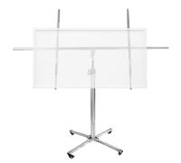 WUDLEP Drywall Rolling Lifter Panel, 11ft Sheetrock Lift Drywall Lift, 68kg Weight Capacity Panel Hoist Jack Tool, Steel Material with Telescopic Arm & 3 Lockable Wheels