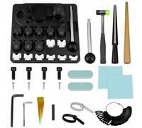 WUDLEP Ring Bending Tool, Black Earring Making and Measurement Tool with Nylon Dies, Multi-Functional Ring Bending Machine for Jewelry