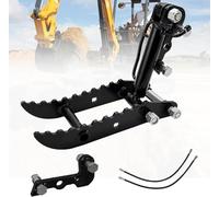 WUDLEP Universal Hydraulic Thumb Clip, Mini Excavators Hydraulic Thumb with 2 Hydraulic Hoses, Multifunctional Excavator Bucket Auxiliary Clamp, for Scrap handling, Recycling, Construction