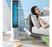 WUDLi Portable Air Conditioner, 2025 Newest 3-in-1 Evaporative Air Cooler, with 3 Speeds,Mobile Air Conditioner,12H Timer, Remote Control & LED Display