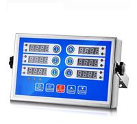 WuDLi Professional Kitchen Timers,Kitchen Stainless Steel 6 Channel Timer,Cooking Timers,Restaurant Food Timer Loud Alarm Stainless Steel Digital LED Display