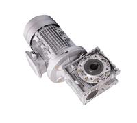 WUDOLI 1pcs 2.2KW 100B5 Flange NMRV075 Worm Gearbox Vertical Aluminum Shell Reducer Motor 220V AC Single Phase 2200W Worm Gear Motor controller(50 :1)