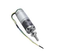 WUDOLI 1pcs 37mm Diameter Geared Reducer Motor 24V DC Planetary Gearbox Reduction Motor with Encoder M8x50mm Screw Shaft tools(570RPM)