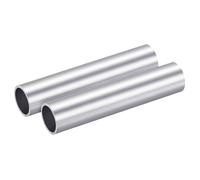 WUDOLI 2Pcs 6063 Aluminum Round Tube 22mm OD 19mm ID 100mm Length for Tent Bracket Sports Equipment Industry