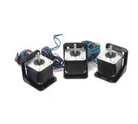 WUDOLI 3pcs 1.8 Degree 42x42x40mm Stepper Motor With Bracket 1.7A 45N.cm 78oz-in 2 Phase 4 Wires Nema 17 Stepping Motor 5mm D Shaft tools
