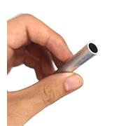 WUDOLI 3pcs 6063 Aluminum Hollow Pipe Thick Walled Straight Round Tube for Wardrobe Brackets and Sliding Application Industry(OD 9.5 x ID 7.5mm)