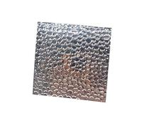 WUDOLI 3pcs High Reflectivity 95% Bean Pattern Hammered Aluminum Plates for Plant Lighting Lampshades Embossed Mirror Finish tools