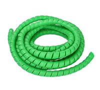 WUDOLI 5 Meters Spiral Mechanical Duct Protection Sleeve Wrap Winding 35mm to 50mm Wire Organizer Tube tools(Green,ID 50mm)