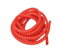 WUDOLI 5 Meters Spiral Mechanical Duct Protection Sleeve Wrap Winding 35mm to 50mm Wire Organizer Tube tools(Red,ID 38mm)