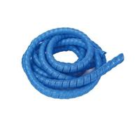 WUDOLI 5 Meters Spiral Mechanical Duct Protection Sleeve Wrap Winding 35mm to 50mm Wire Organizer Tube tools(Blue,ID 38mm)