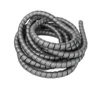 WUDOLI 5 Meters Spiral Mechanical Duct Protection Sleeve Wrap Winding 35mm to 50mm Wire Organizer Tube tools(Gray,ID 38mm)