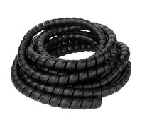 WUDOLI 5 Meters Spiral Mechanical Duct Protection Sleeve Wrap Winding 35mm to 50mm Wire Organizer Tube tools(Black,ID 38mm)