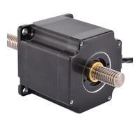 WUDOLI 57mm Frame Through Screw Stepper Motor 2mm Lead T11 Linear Screw 1.2N.m 2A 57X56mm Nema 23 Non-captive Linear Stepper Motor tools