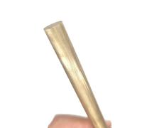 WUDOLI 5pcs H59 Brass Round Rod DIY Knife Handle Material Circular Wire Tubes for Model Making tools(100mm x 3mm)