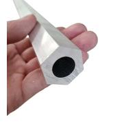 WUDOLI 6063 Hexagonal Aluminum Tubing Hollow Hex Tube for Toy Frames and Skeleton Structure Industry(S 14 x D 6mm x 24cm)