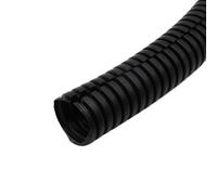WUDOLI Black Open PP Insulated Corrugated Pipe Plastic Wire Hose Protective Sleeve for Threading Size 7.5mm to 34.5mm Tools(AD 34.5mm x ID 29mm 1 Meter)