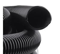 WUDOLI Black Vacuum Tube Inner Diameter 38mm Hose for Vacuum Cleaner Thread Hose Bellows Soft Pipe Vacuum Tools(4 Meter)