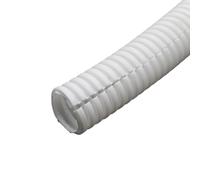 WUDOLI PP Insulated Corrugated Pipe Wire Open Hose Plastic Corrugated Pipe Protective Sleeve 11.6mm 15.8mm 21.2mm 25mm 34.5mm Tools(White,AD 25 x ID 20mm)