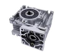 WUDOLI RV030 Gearbox Nema 23 Stepper Motor Worm Speed Reducer 11mm Input 14mm Output Shaft 5:1 to 80:1 Reduction Ratio Worm Gear Box controller(50:1)