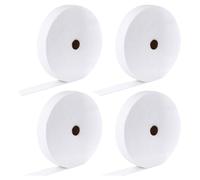 wudoo 4 Rolls JellyRoll Batting Strip 2 1/4 Inch Total 200 Yards Cotton Blend Batting on A Roll, Flexible for JellyRoll Rugs