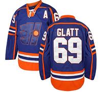 Wudu Men's Doug The Thug #69 Glatt Halifax Highlanders Hockey Jersey Blue (Blue, XXX-Large)