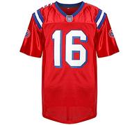 Wudu Men's The Replace Ts #16 Shane Falco Movie Football Jersey Red (Red, Large)