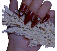Wudu nail rings set - Reusable and adjustable 18K REAL GOLD with free press on nails and glue tabs for Muslims/wudhu/salah/prayer