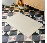 wudumat+ Extra Large Stone Bath Mat | Quick Dry | Diatomaceous Earth Bathroom Floor Mat | Non-Slip | 80x50x0.9cm | Anti-Mould & Hygienic | Easy Clean | Absorbent Diatomite Shower Mat
