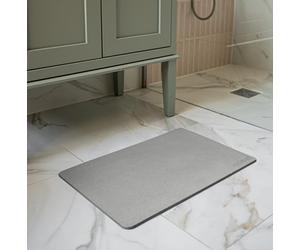 Wudumat Gen 2 Stone Bath Mat | Quick Dry | Diatomaceous Earth Bathroom Floor Mat | Non-Slip Wudu Mat | Anti-Mould & Anti-Bacterial | Naturally Hygienic | Easy Clean | Absorbent Diatomite Shower Mat
