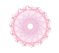 Wudygirl 100pcs Organza Bags 3.9x4.7 Gift Bags Party Favor Drawstring for Weddings Candy Jewelry Baby Showers Xmas (Pink)