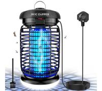 WUEAOA Bug Zapper Illuminated, 4200V 15W UV Mosquito Killer Lamp, Waterproof IPX4, Tasteless and Non-toxic, Electric fly zapper for indoor and outdoor
