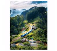 wueiooskj 1000 Piece Jigsaw Puzzle For Adults Artistic Aesthetics Cultivating Artistic Aesthetics Holzpuzzle Erwachsene 1000 Teile, greener, Train in the Woods