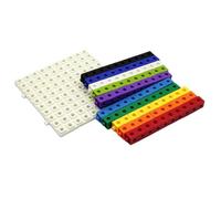 wueiooskj 100pcs 10 Colors Multilink Linking Counting Cubes Snap Blocks for Fun Math Learning