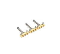 wueiooskj 3Pcs Bridge Saddles Retro TL40 Fixed Commemorative Guitar Saddle Electric Screws Parts Tool Instrument Accessories