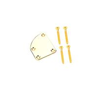 wueiooskj 4 Holes Guitar Neck Plate Mounting with Screws Replacing Instrument Repair Board Maintenance Supply Professional, Gold