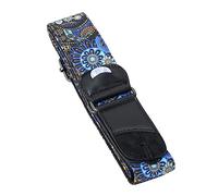 wueiooskj Acoustic Guitar Strap Personality Musical Shoulder Belt Adjustable Length Bass Spare Parts Teenager Beginner Players, Blue Flower