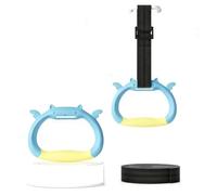 wueiooskj Adjustable Gymnastic Rings For Kids And Home, 1.5m blue pair