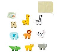 wueiooskj Animal Stacking Blocks Educational Balancing Game Enhancing Creativity With Color Perception Skills In Wooden Animal Blocks Sorting Stacking Toys Building Stacker