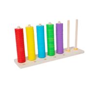 wueiooskj Beads Sequencing Toy Wooden Beads Sequencing Toy Set Stacking Block Enhances Learning Through Color Matching Activities Educational Rings Stacking Early Learning Set