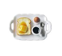 wueiooskj Breakfast Tray Miniature 112 Dollhouse Set Kids Pretend Play Featuring Fine Workmanship And Durable Not For By Real People. 1/12 Dollhouse Kitchen Miniature Scene Food Model