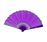 wueiooskj Brightly Glowing Flashing Folding Fan Nighttime Fun Activities And Party Celebrations With Durability Stylish LED Bar Fan Supplies Accessories Gifts LED Folding Glowing Party Prop Decoration