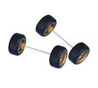 wueiooskj Car Wheels Axles Miniature Roll Shaft Toys DIY Craft RC Car Truck Projects Building Skills Thickness5.5mm/0.22inch.Suitable For Most 164 Model Modifications, Gold, Type A