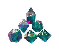 wueiooskj Clear Number Dices Set Multicolour Dices Board Games And Tabletop Role Playing Game Players Easy Reading And Viewing. RESIN MATERIALDices Set Are Made Of Acrylic