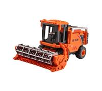wueiooskj Combine Harvester Toy Kids Harvester Simulation Model Engages Boys In Farming Activities Enhancing Understanding Of Agricultural Machinery Combine Toy Kids Children, Orange, 20x13.5x10.5cm