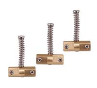 wueiooskj Compensated Saddles Bass Bridge Saddle Guitar Rust And Oxidation Resistant Replacement Parts QualityThe Compensation Saddle Is Made Of Metal Spring Screw Barrel Style Replacement Parts Brass