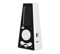 wueiooskj Digital Metronome with Timer Control Adjustable Electronic Metronome Battery Vocal Rhythm Beat for Guitar Piano Violin, White