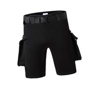 wueiooskj Diving Shorts Made Neoprene Rubber For Elastic And Comfortable Fit During Water Activities And Elastic For Repeated Wetsuit Shorts Come Adjustable Waistband And Quick, Black, XXL