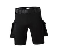 wueiooskj Diving Shorts Made Neoprene Rubber For Elastic And Comfortable Fit During Water Activities And Elastic For Repeated Wetsuit Shorts Come Adjustable Waistband And Quick, Black, M