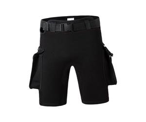 wueiooskj Diving Shorts Made Neoprene Rubber For Elastic And Comfortable Fit During Water Activities And Elastic For Repeated Wetsuit Shorts Come Adjustable Waistband And Quick, Black, M